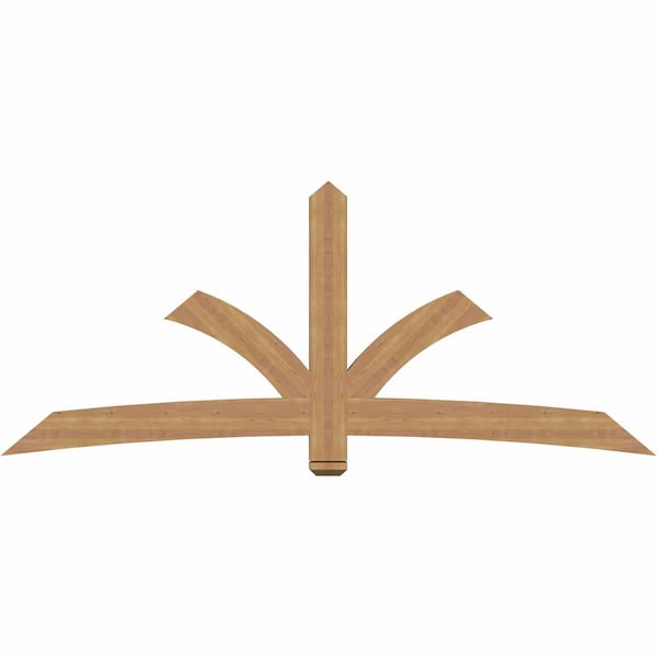 Ekena Millwork Davenport Timber Gable Bracket, Western Red Cedar, 96"W x 40"H x 3 1/2"D x 5 1/2"F, 10/12 Pitch GBW096X40X0406DAV00SWR - main